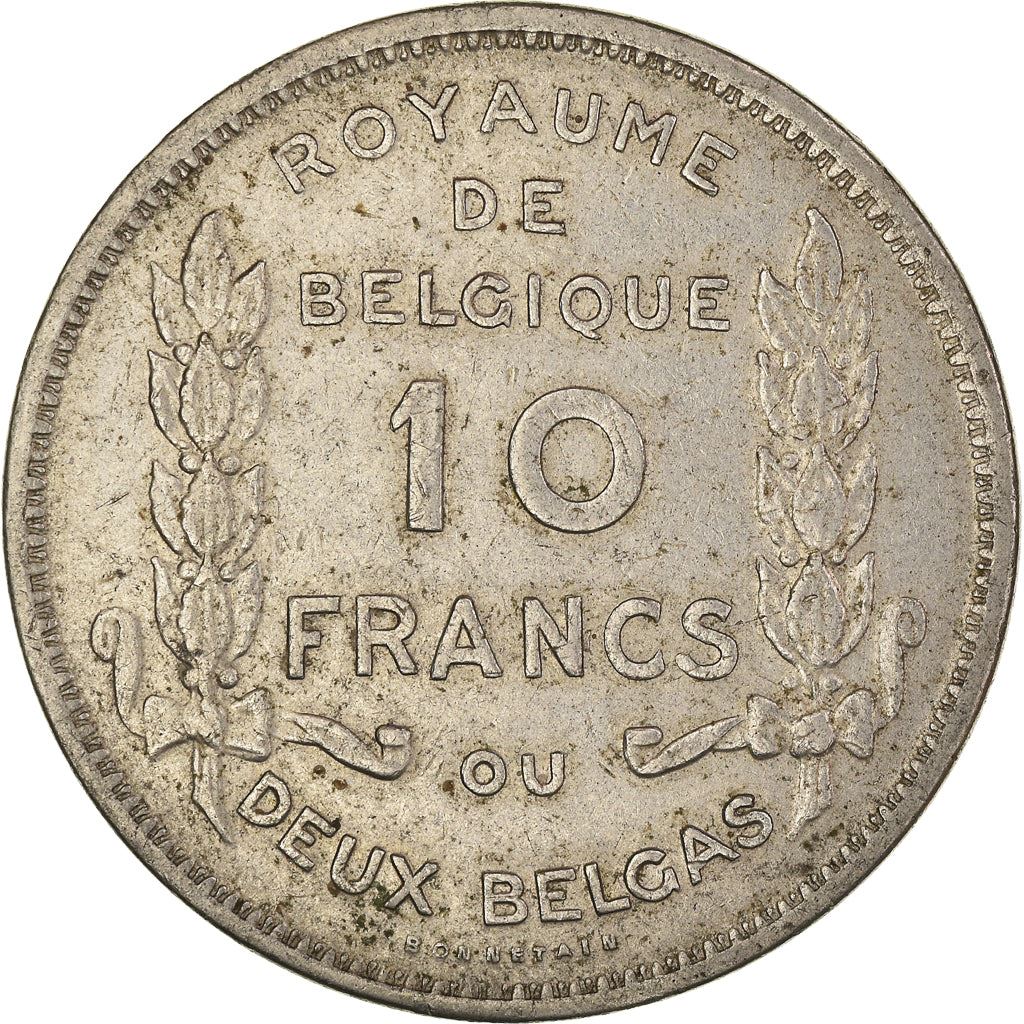 Belgian 2 Belga / 10 Francs Coin | Albert I Belgique | Laurel | KM99 | 1930