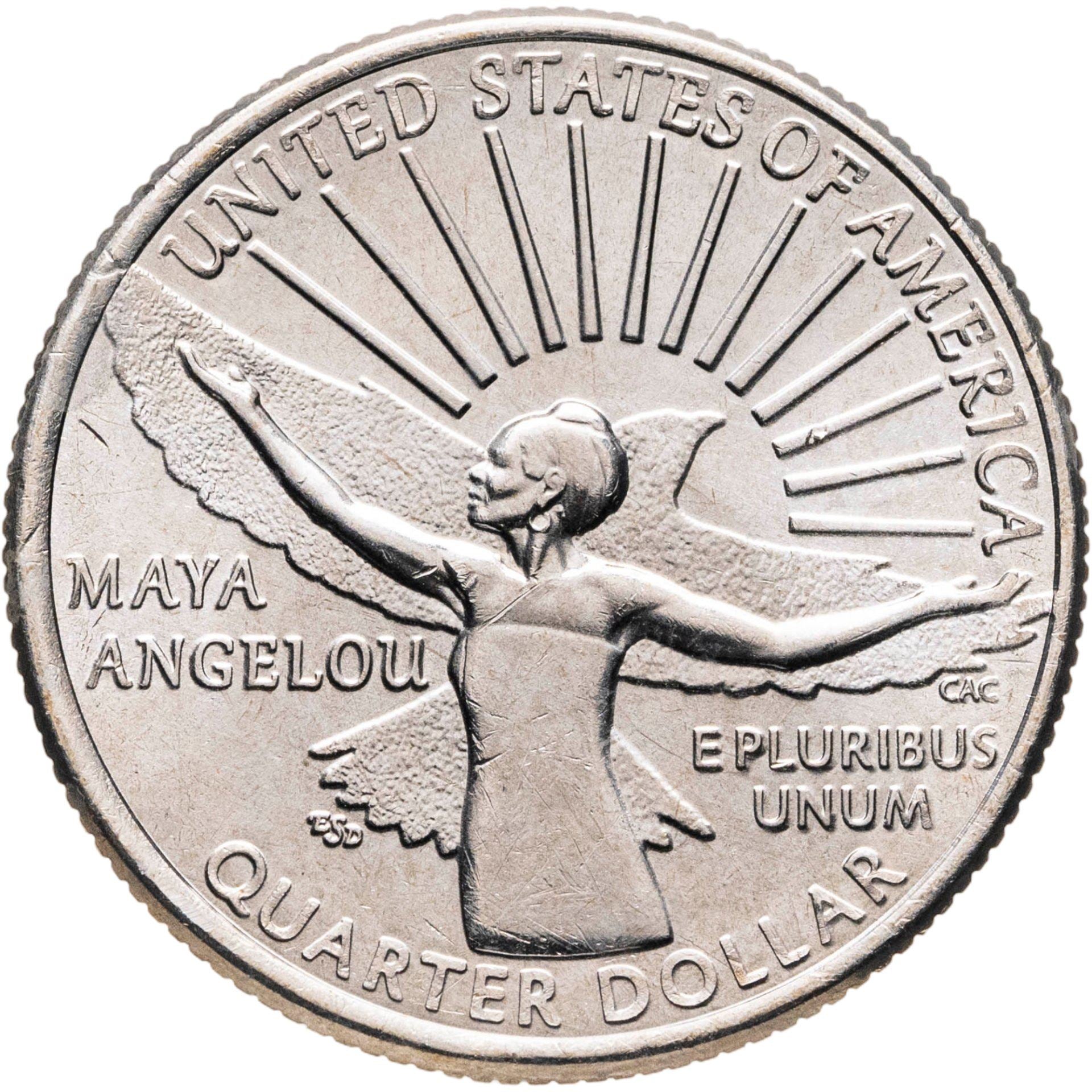 Vereinigte Staaten | 1/4-Dollar-Münze | Maya Angelou | KM:766 | 2022