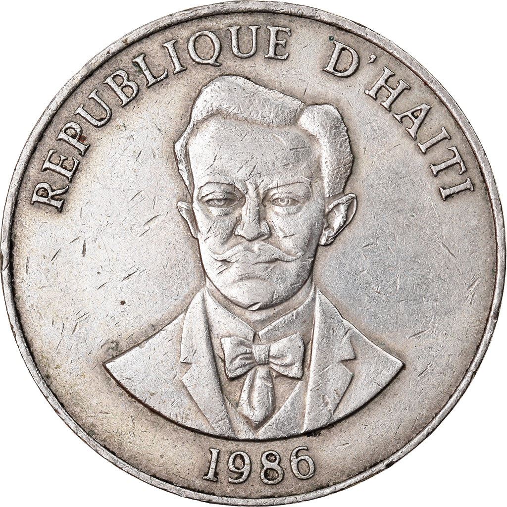 Haiti | 50 Centimes Coin | Charlemagne Peralte | Cannon | KM:153 | 1986 - 1991