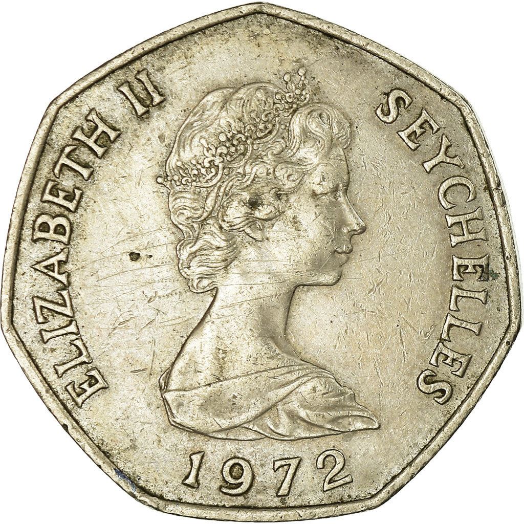 Seychelles | 5 Rupees Coin | Elizabeth II | Km:19 | 1972