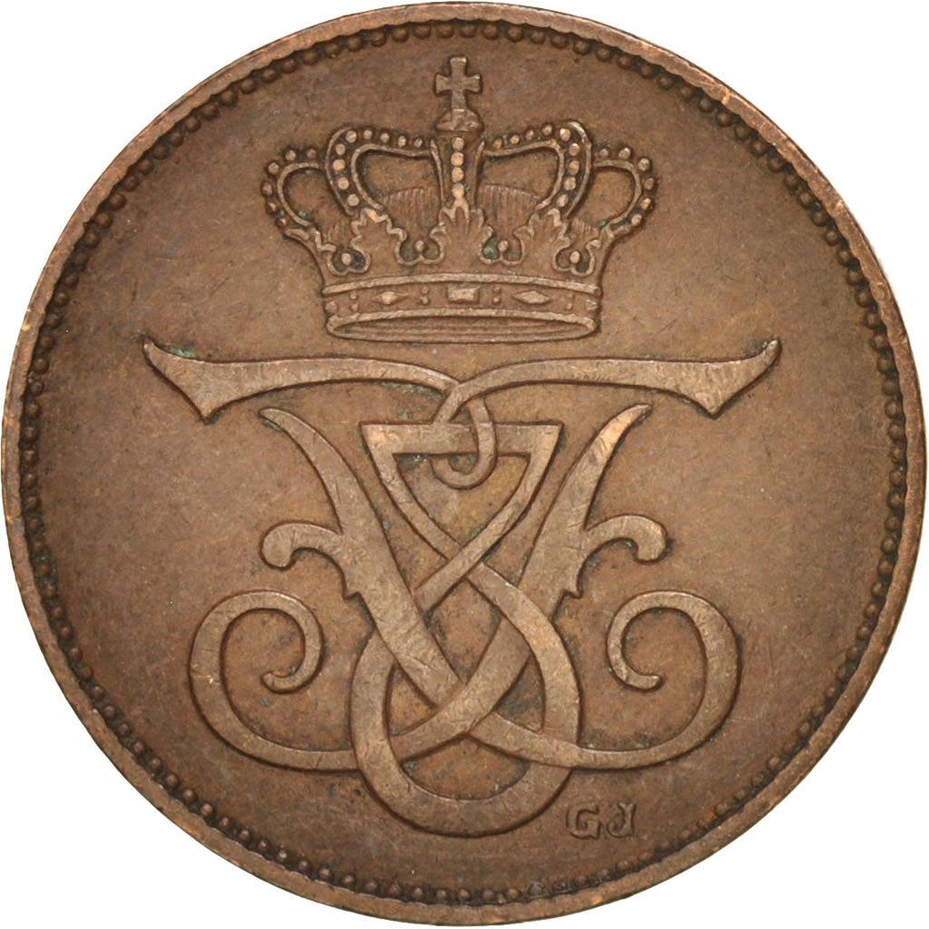 Denmark | 2 Ore Coin | Monogram | Km:805 | 1907 - 1912