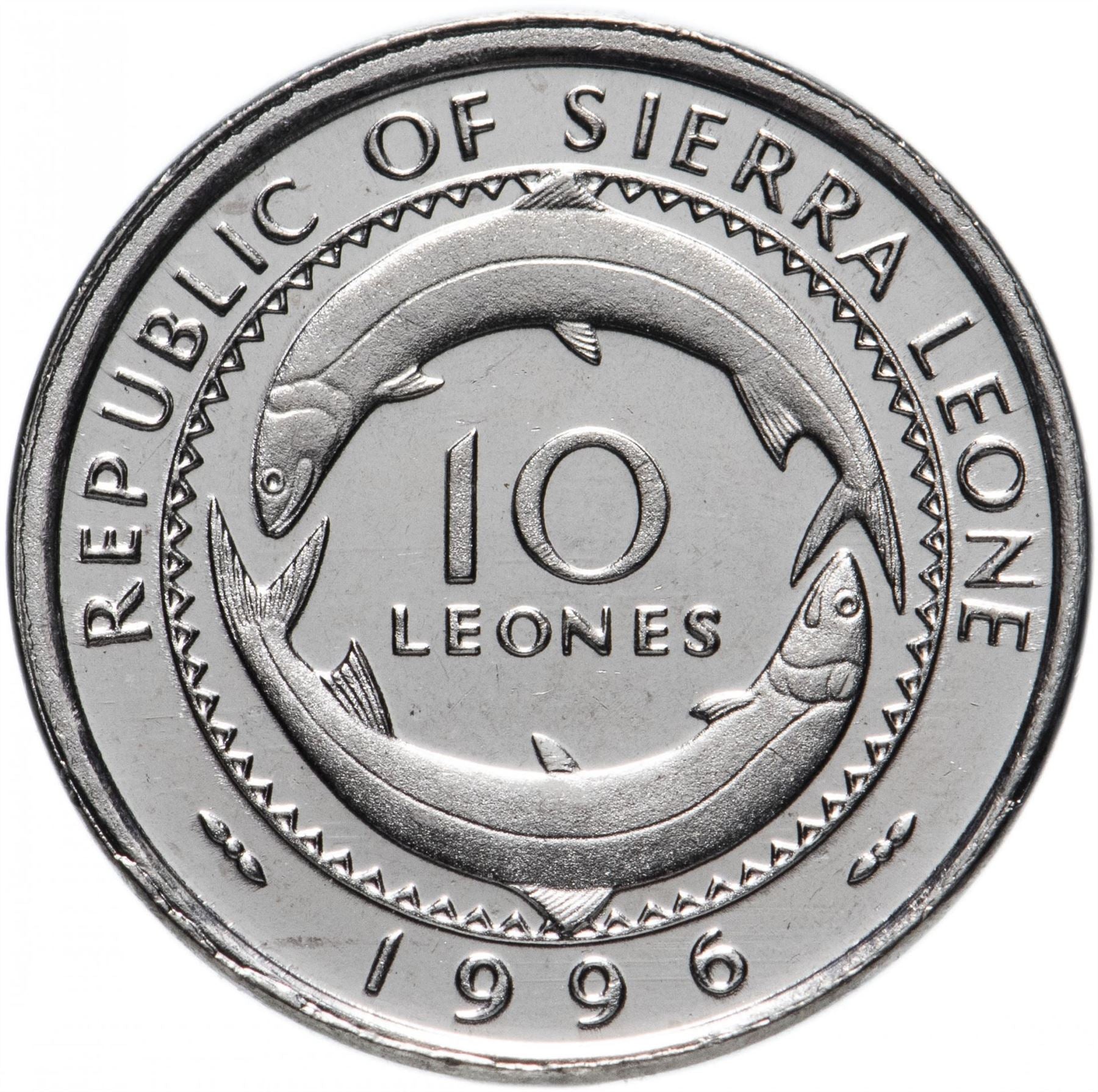 Sierra Leone 10 Leones | Mammy Yoko | Bonga Fish | KM44 | 1996