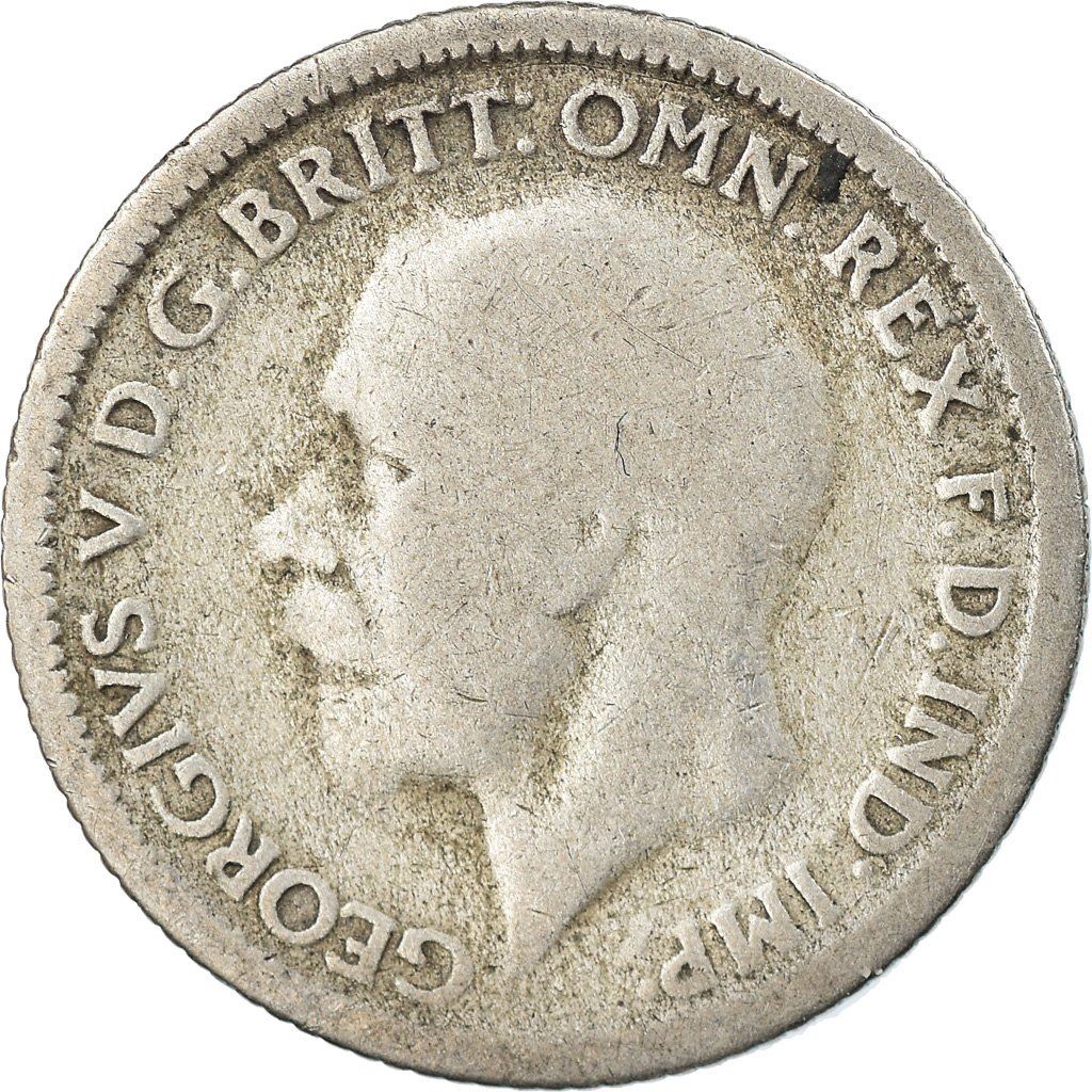 United Kingdom | 6 Pence Coin | George V | KM:832 | 1927 - 1936