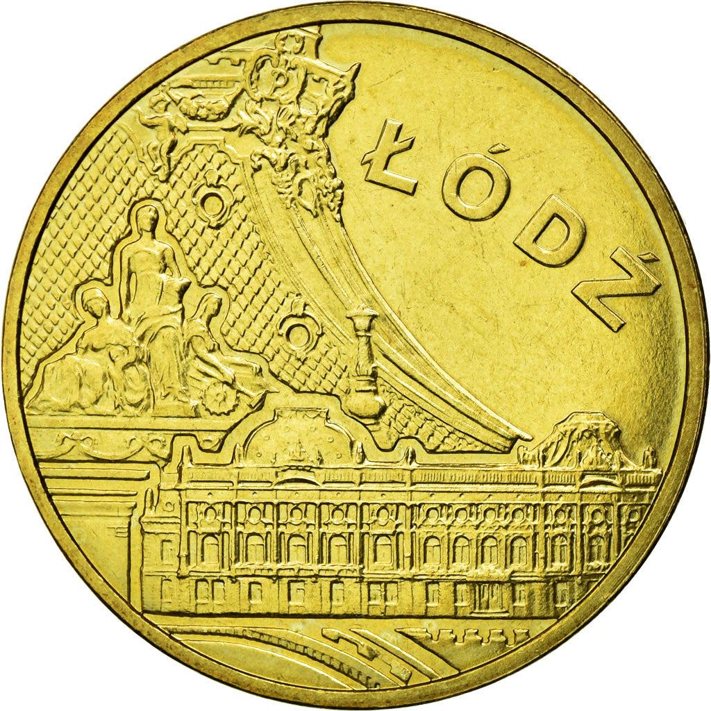 Poland | 2 Zlotys Coin | Łódź | Y:804 | 2011