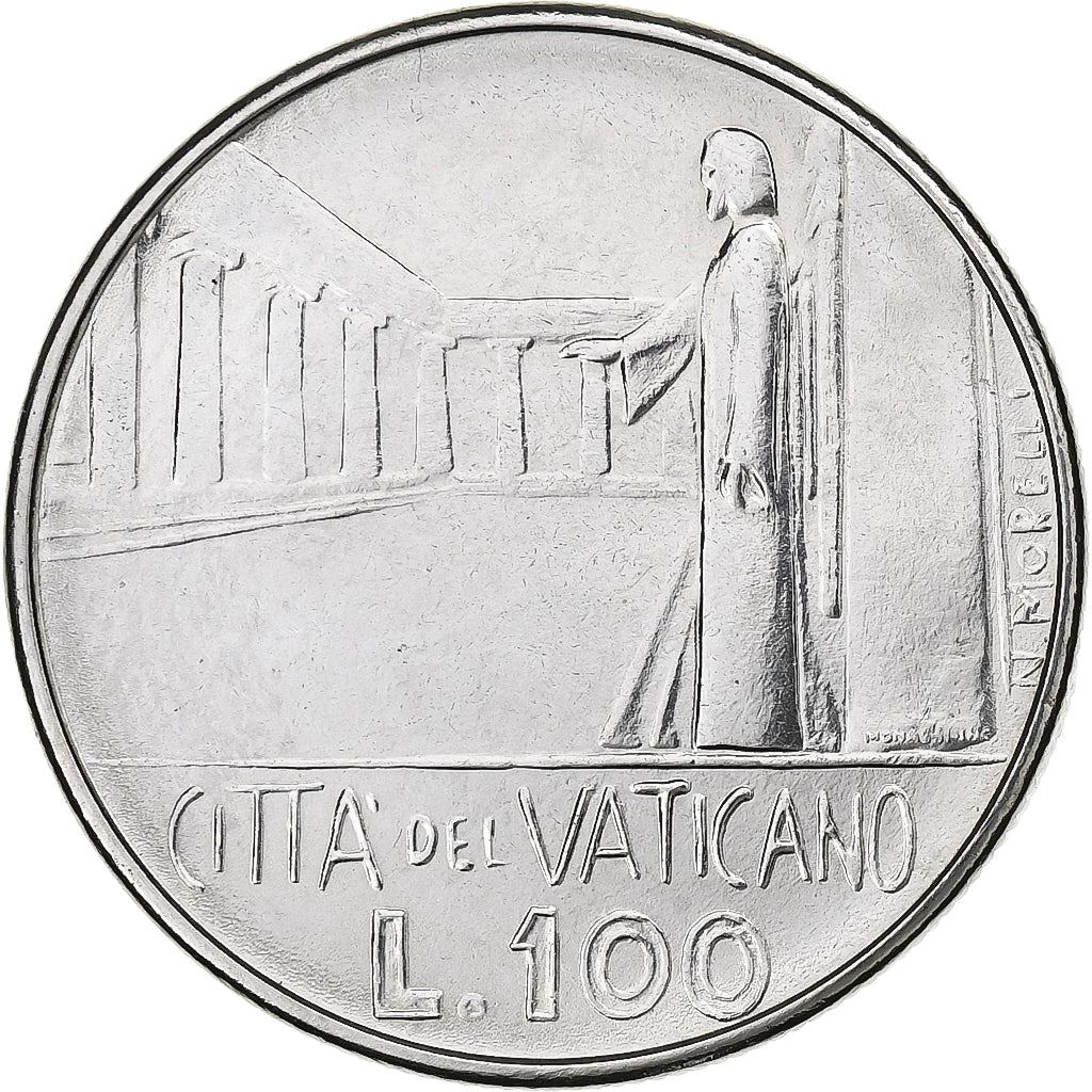 Vatican City | 100 Lire Coin | Paul VI | Km:137 | 1978