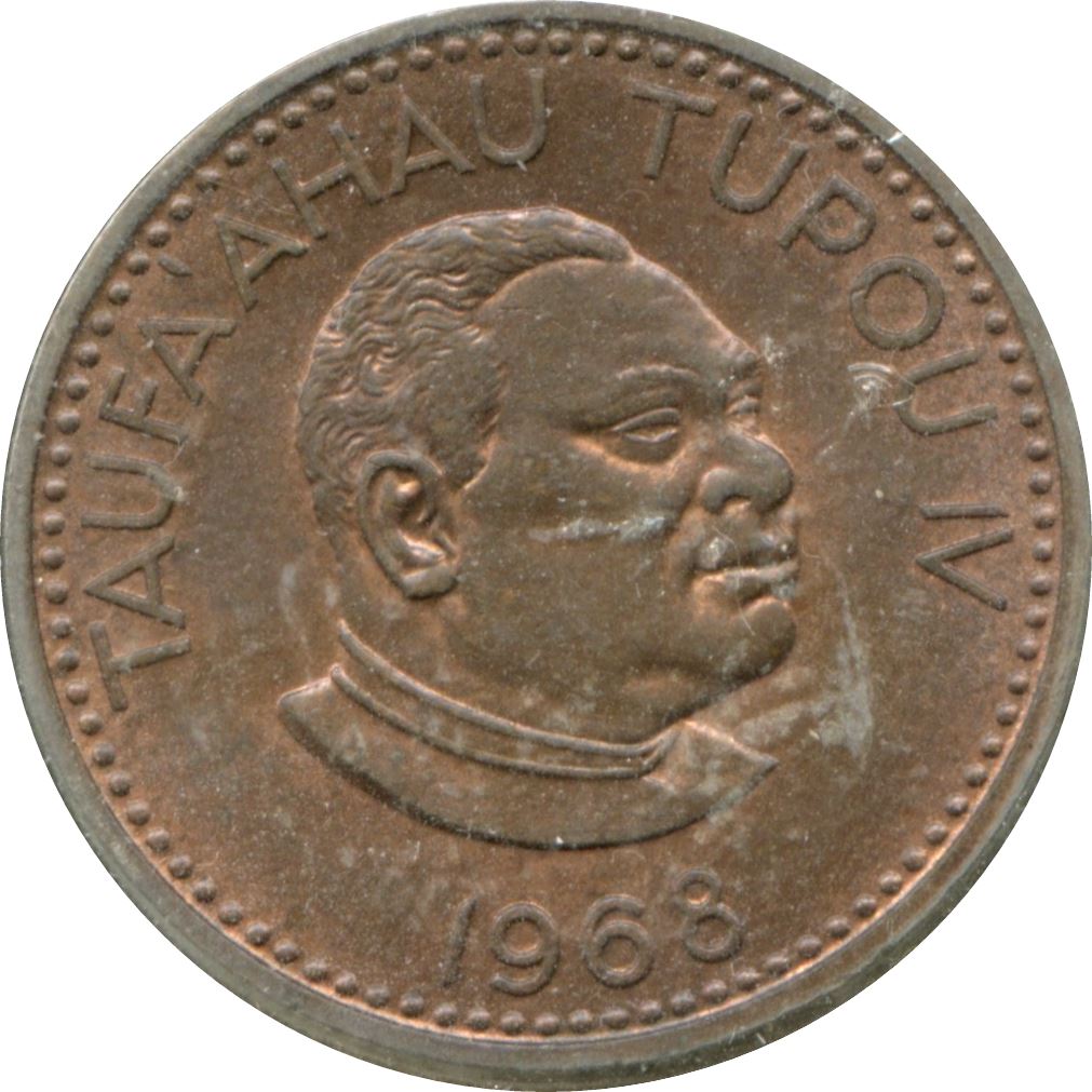 Tonga | 2 Seniti Coin | King Tupou IV | Tortoise | KM:28 | 1968 - 1974