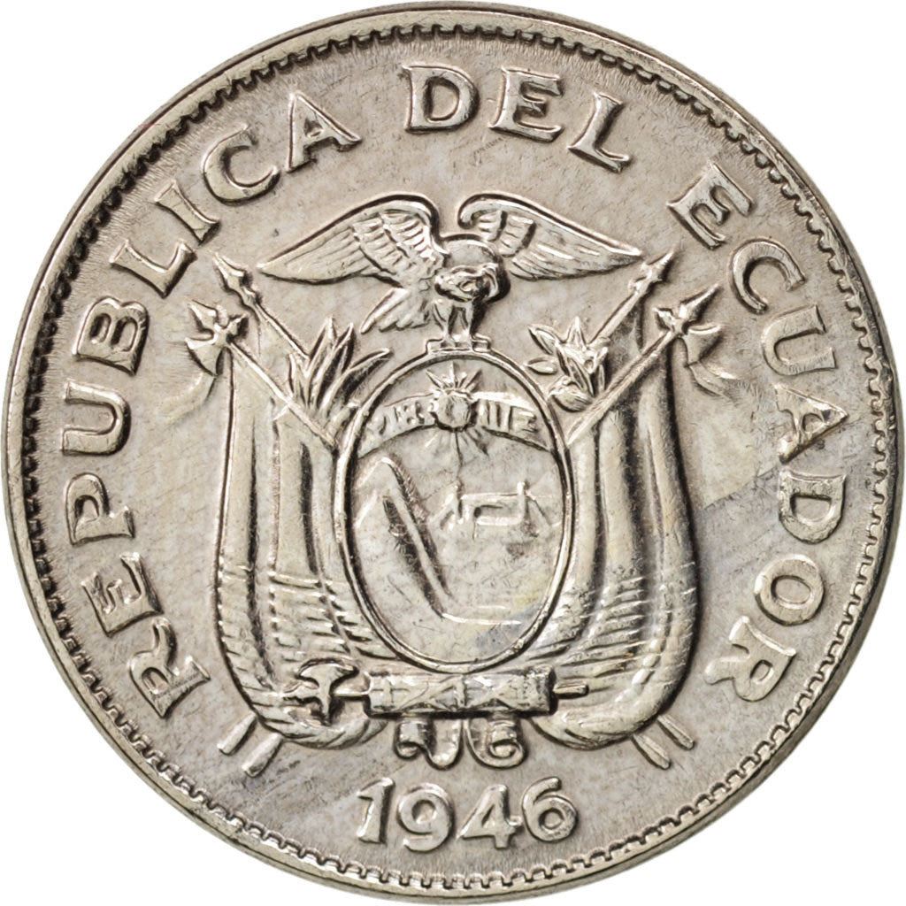 Ecuador | 5 Centavos Coin | Copper-nickel | Wreath | KM:75b | 1946
