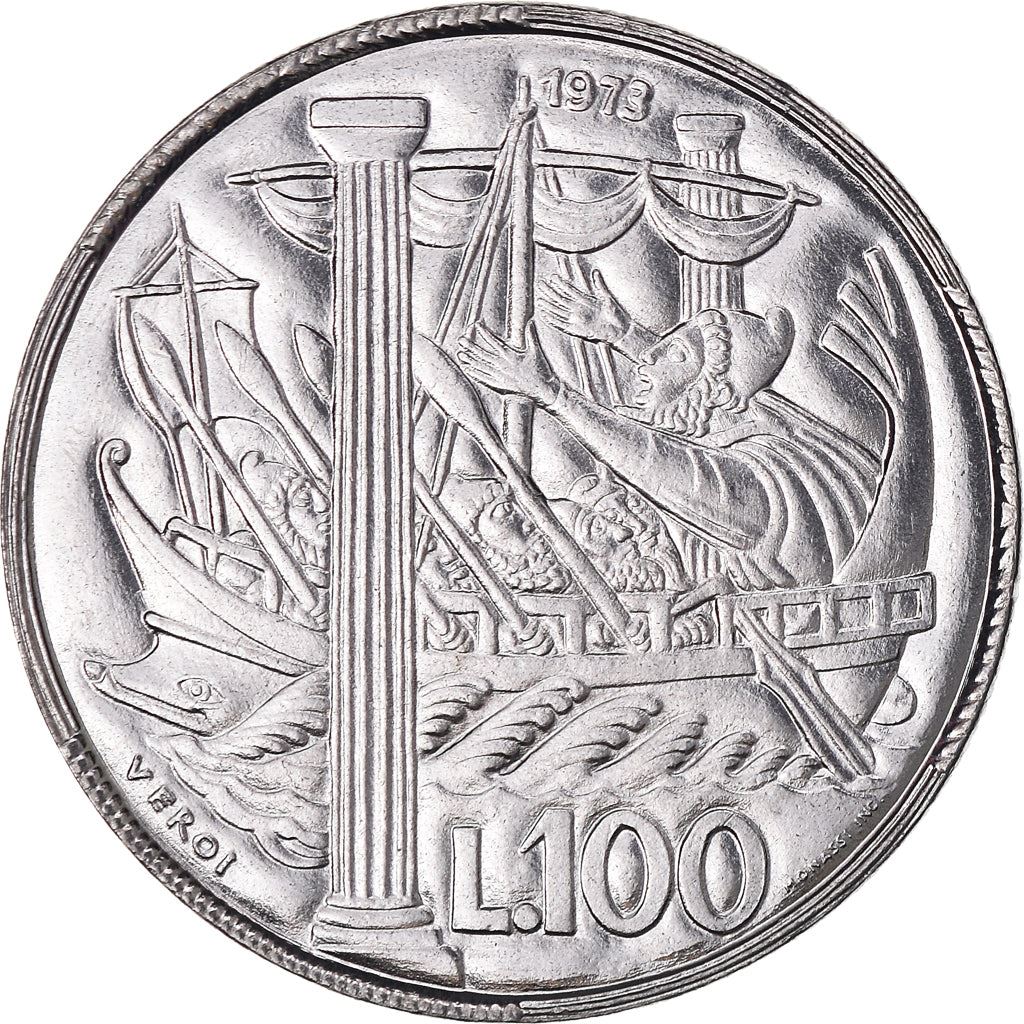 San Marino | 100 Lire Coin | Ulysses | Km:28 | 1973