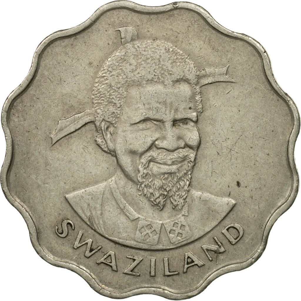 Eswatini | 20 Cents Coin | King Sobhuza II | Elephant | KM11 | 1974 - 1979