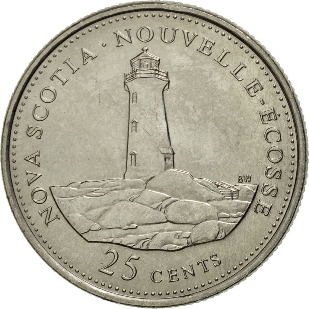 Canada | 25 Cents Coin | Nickel | Nova Scotia | KM:231 | 1992