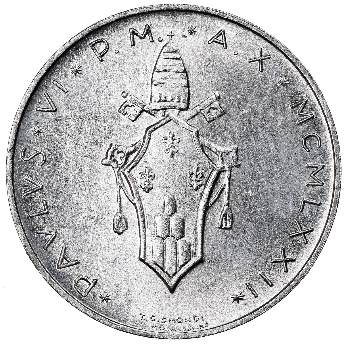 Vatican City | 1 Lira Coin | FAO | Aluminium | KM:116 | 1970-1977