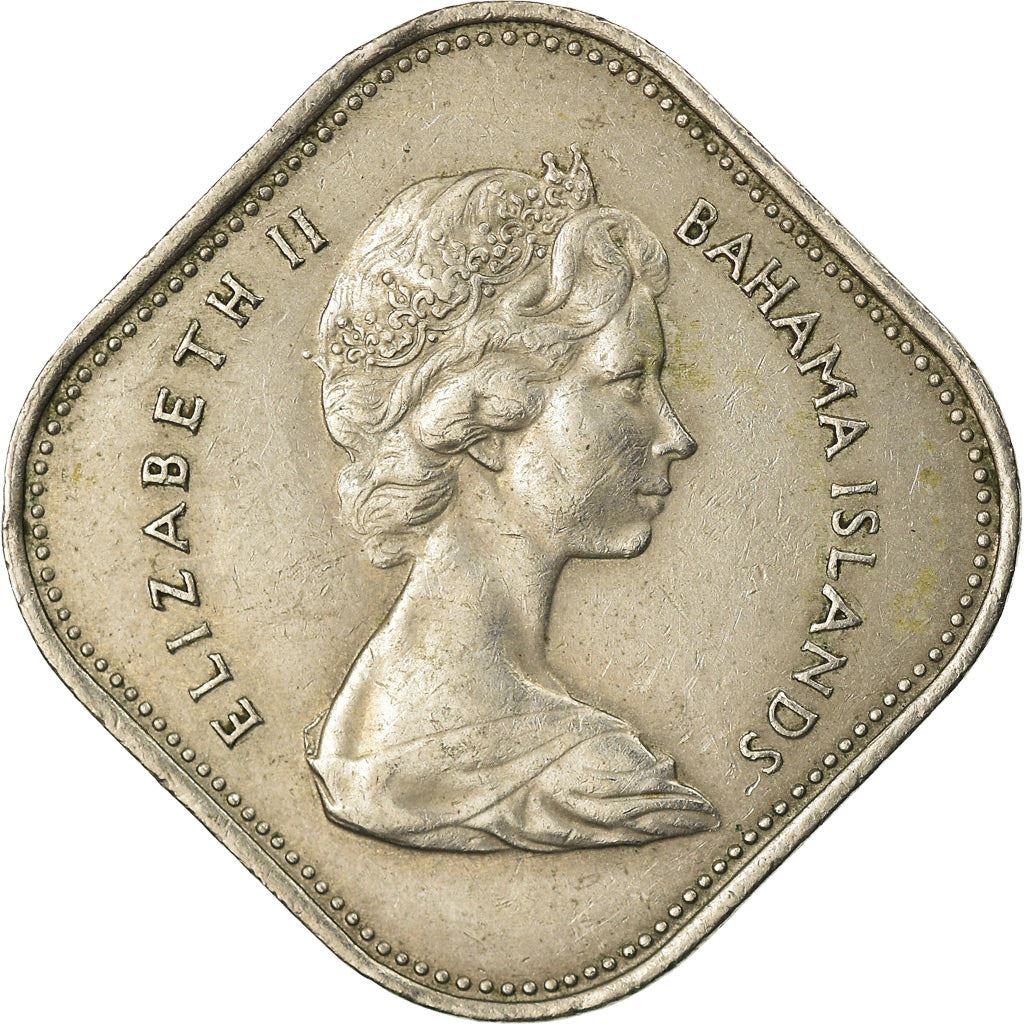 The Bahamas | 15 Cents Coin | Hibiscus | Copper-nickel | KM:5 | 1966-1970