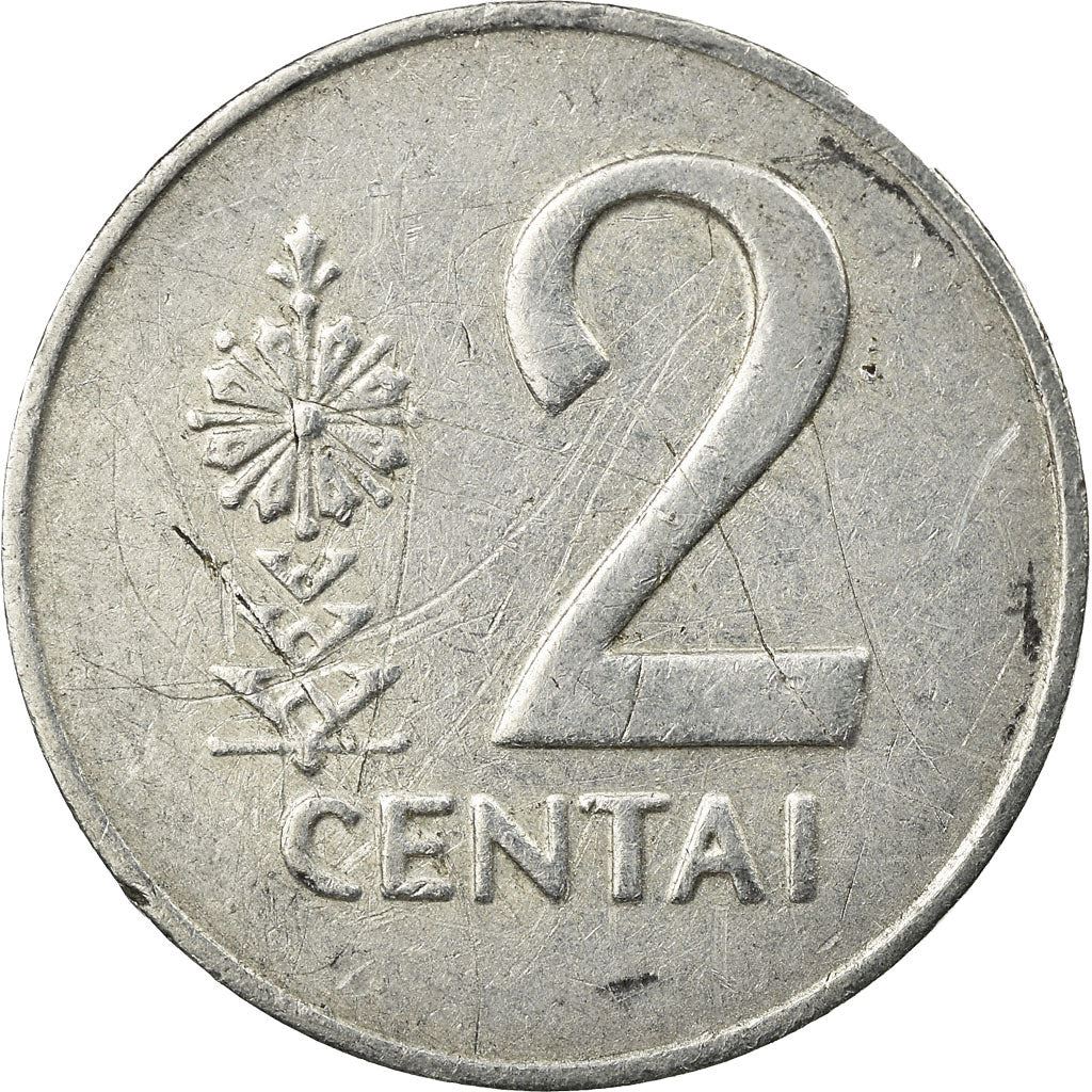 Lithuania | 2 Centai Coin | Aluminium | Horse or equine | KM:86 | 1991
