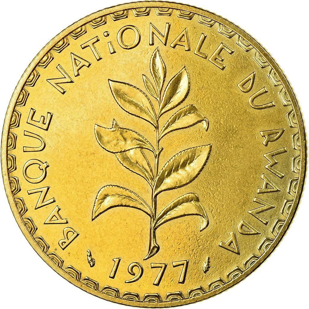 Rwanda | 50 Francs Coin | Tea Plant | Km:16 | 1977