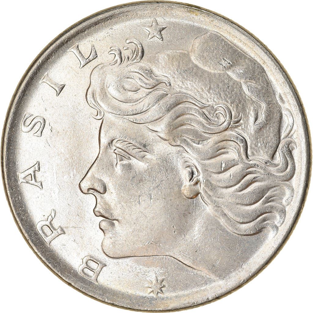 Brazil | 1 Cruzeiro Coin | Effigy | Km:581A | 1974 - 1978