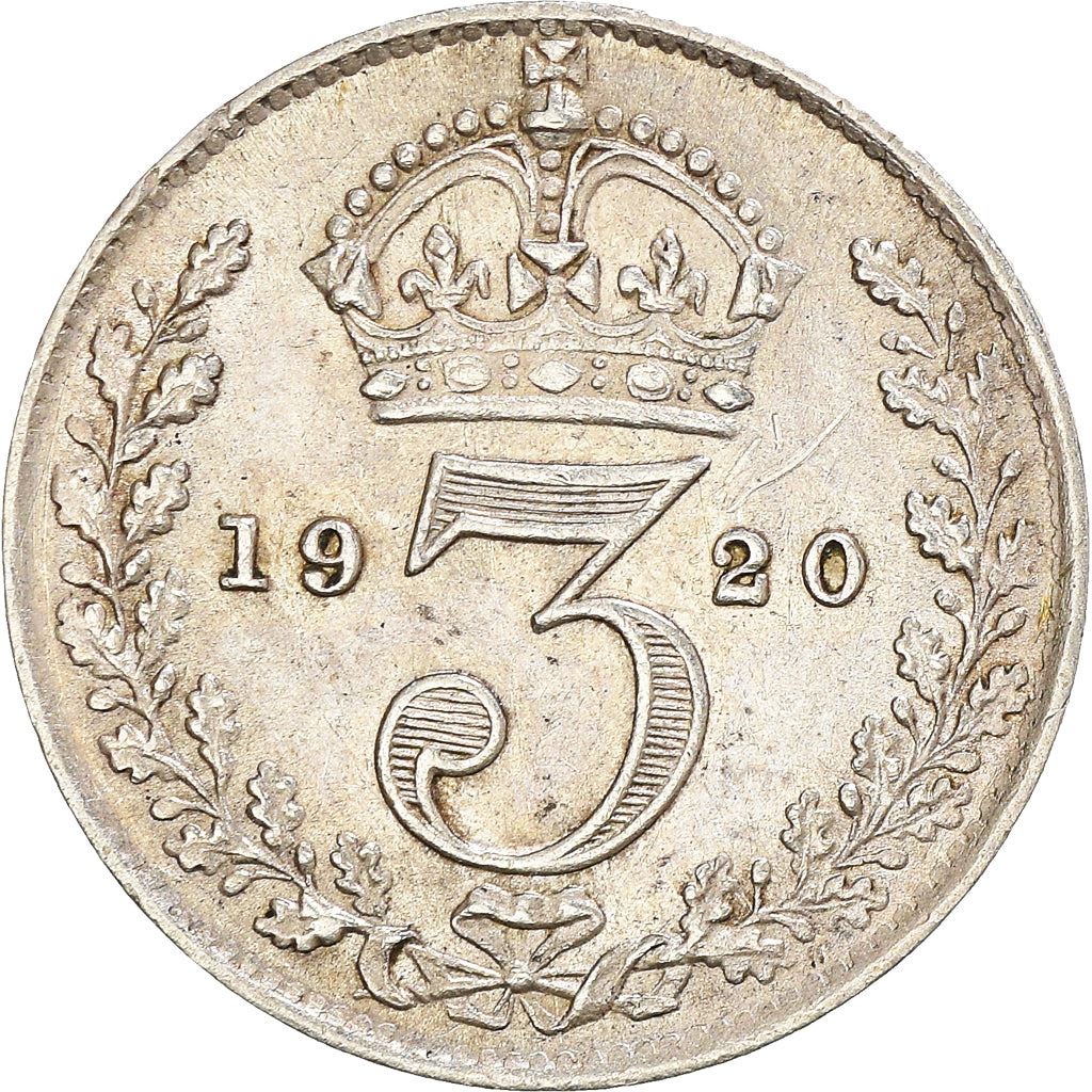 United Kingdom | 3 Pence Coin | George V | KM:813a | 1920 - 1927