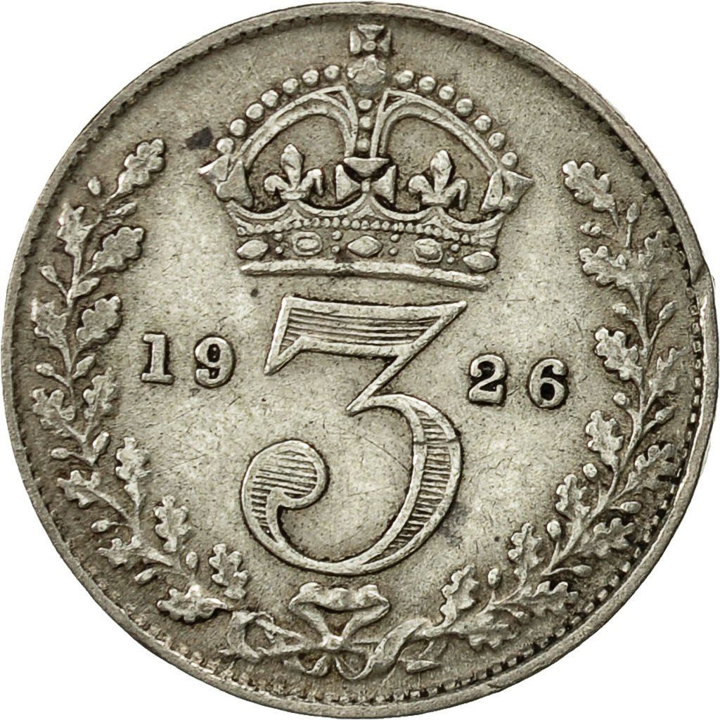 United Kingdom | 3 Pence Coin | George V | KM:813a | 1920 - 1927