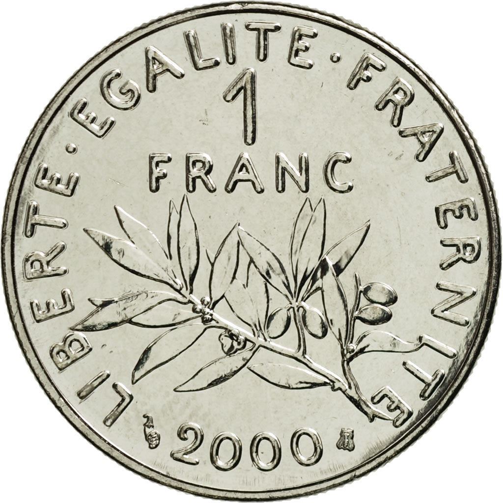 French 1 Franc Coin | Signature D'AP. O.ROTY | proof | KM925.2 | France | 1991 - 2001