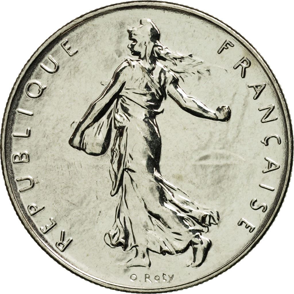 French 1 Franc Coin | Signature D'AP. O.ROTY | proof | KM925.2 | France | 1991 - 2001