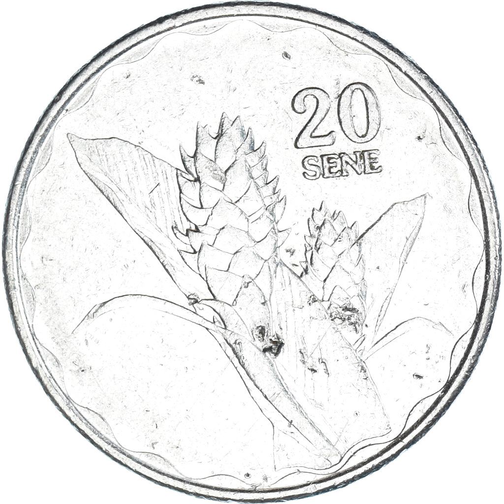 Samoa | 20 Sene Coin | Tui Atua Tupua Tamasese Efi | Red Ginger | KM:169 | 2011 - 2015