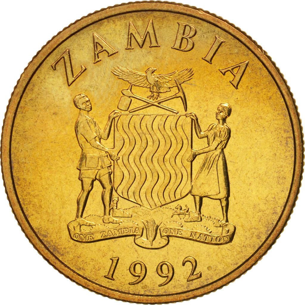 Zambia | 10 Kwacha Coin | Black rhinoceros | Km:32 | 1992
