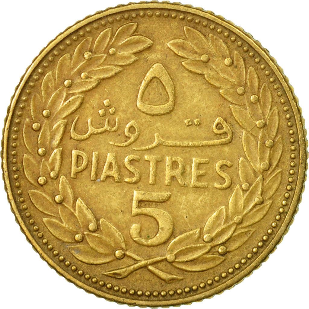 Libanon Mynt 5 Qirush Mynt | Sedertre | KM25 | 1968 - 1975