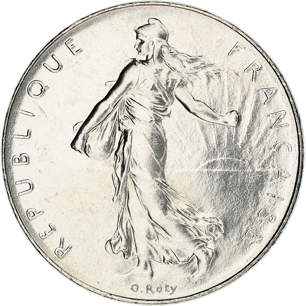 French 1 Franc Coin | Signature D'AP. O.ROTY | proof | KM925.2 | France | 1991 - 2001