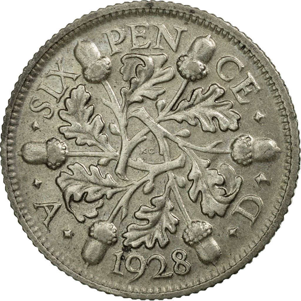 United Kingdom | 6 Pence Coin | George V | KM:832 | 1927 - 1936