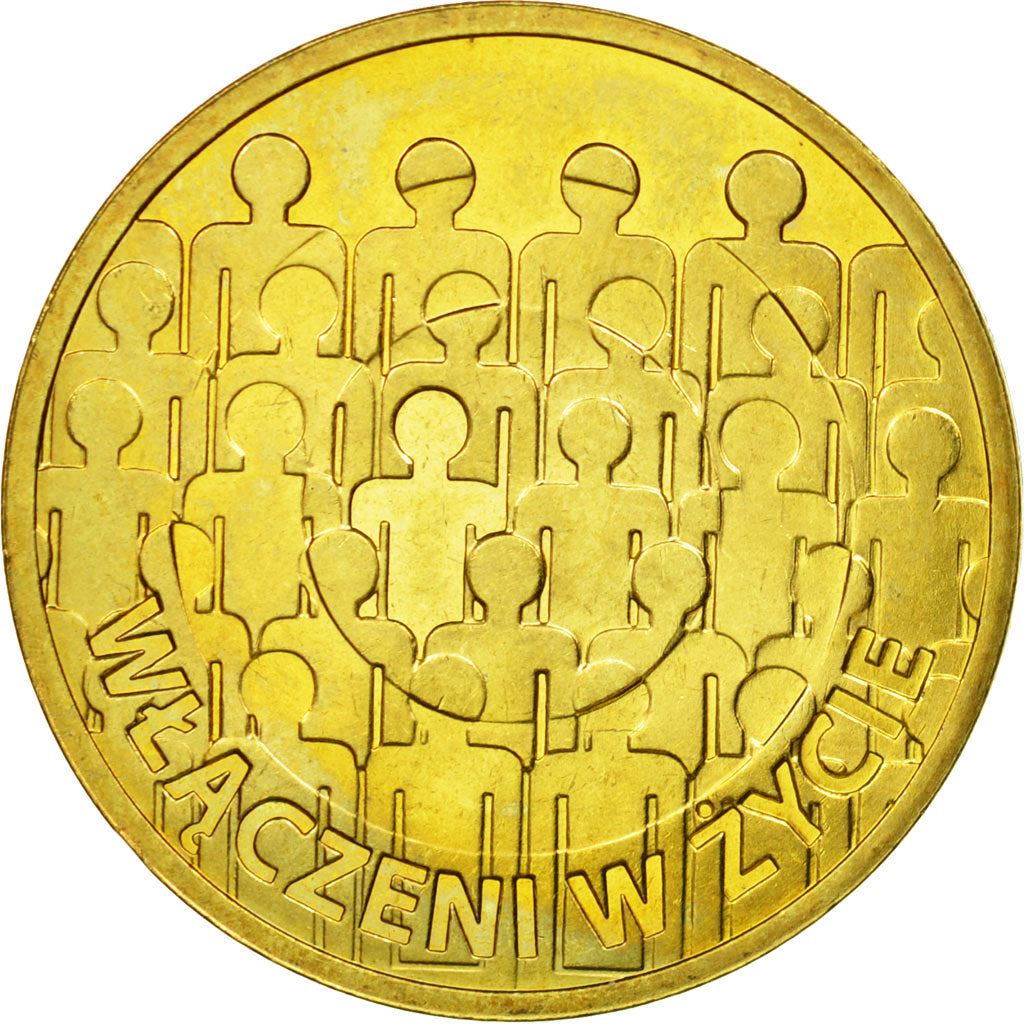 Poland | 2 Zlotys Coin | Nordic Gold | 50Th Anniversary of the Polish Society For the Mentally Handicapped | Y:876 | 2013