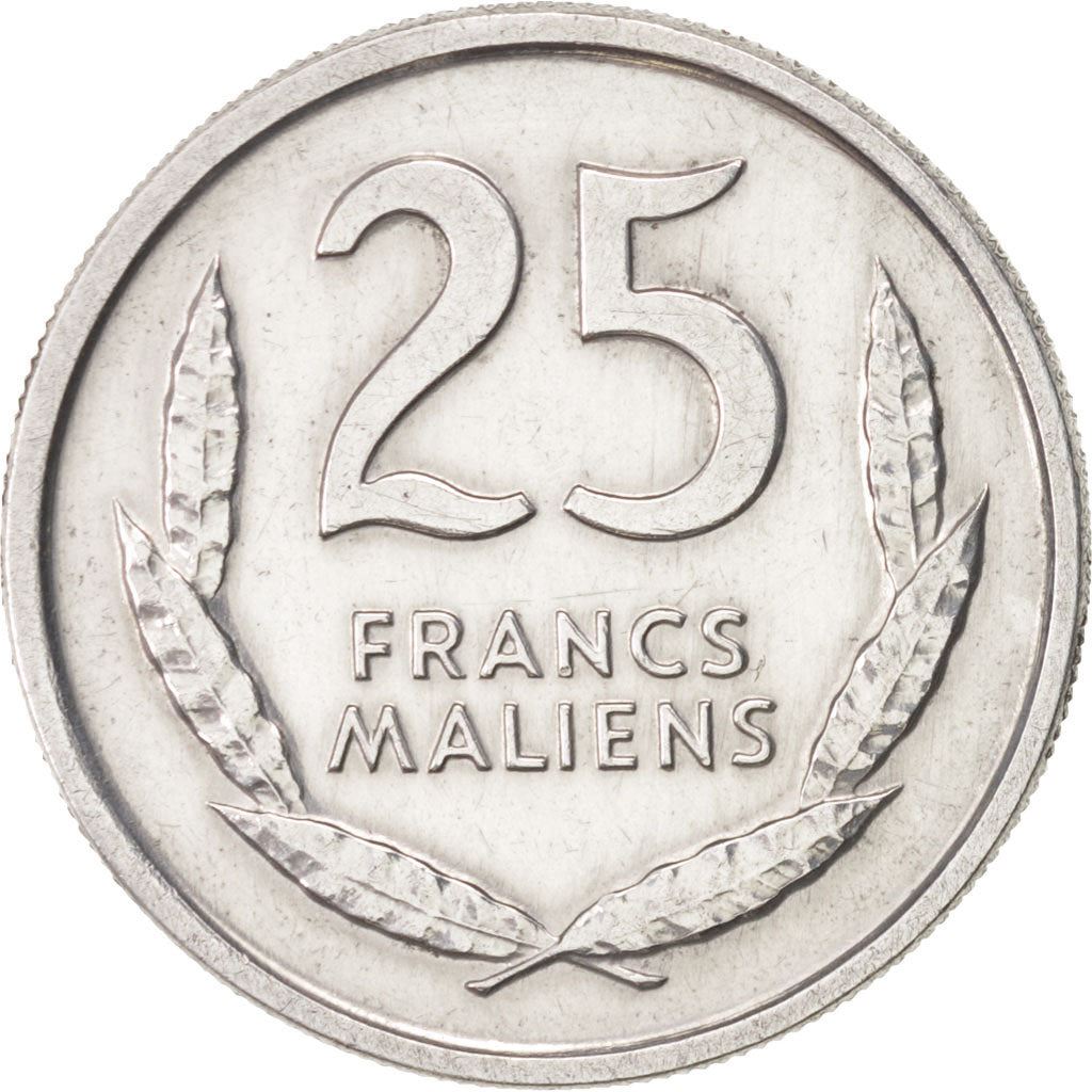 Mali | 25 Francs Maliens Coin | Lion's head | Km:4 | 1961
