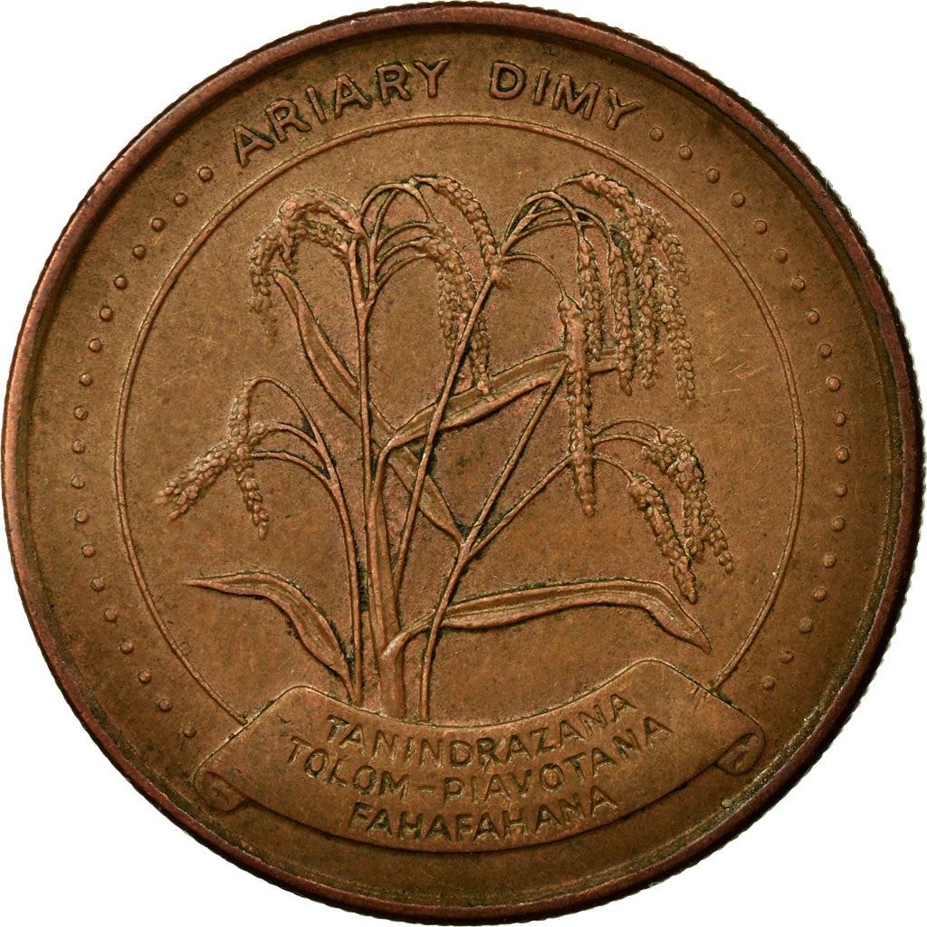Madagascar | 5 Ariary Coin | Star | Rice | Km:17 | 1992