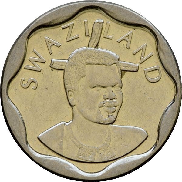 Svazilando Karalystė | 20 centų moneta | Karalius Msvati III | Dramblys | KM:58 | 2011