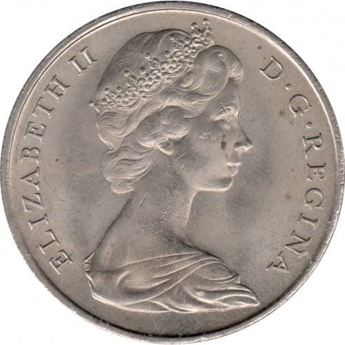 Turks and Caicos Islands | 1 crown Coin | Copper-Nickel | KM:1 | Crowns | Royal family | Coat of arms | 1969