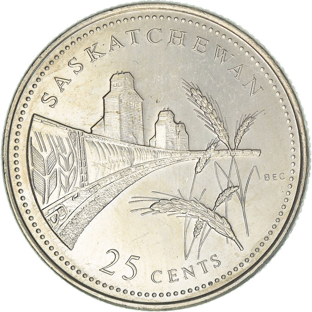 Canada | 25 Cents Coin | Saskatchewan | Nickel | KM:233 | 1992
