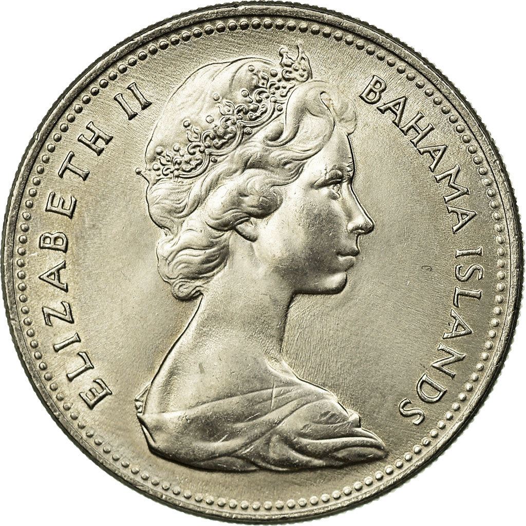 The Bahamas | 25 Cents Coin | Sailboat | Km:6 | 1966 - 1970