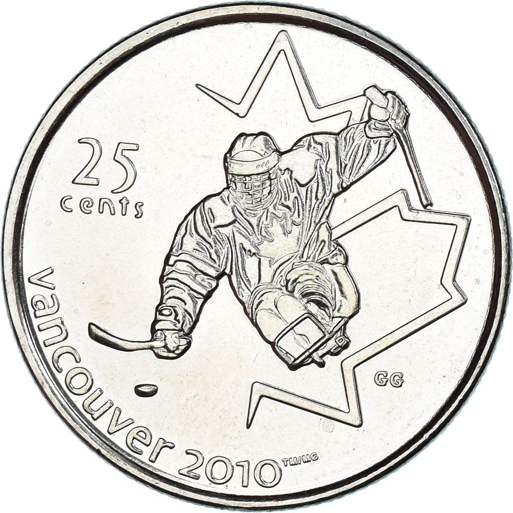 Canada | 25 Cents Coin | Nickel plated steel | Sledge Hockey | KM:952 | 2009