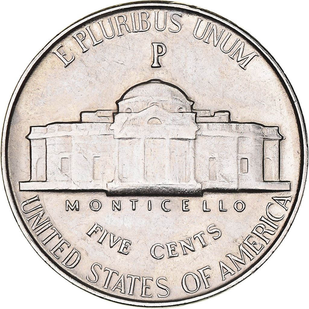 USA | 5 cent mynt | Thomas Jefferson | Monticello | KM192a | 1942 - 1945