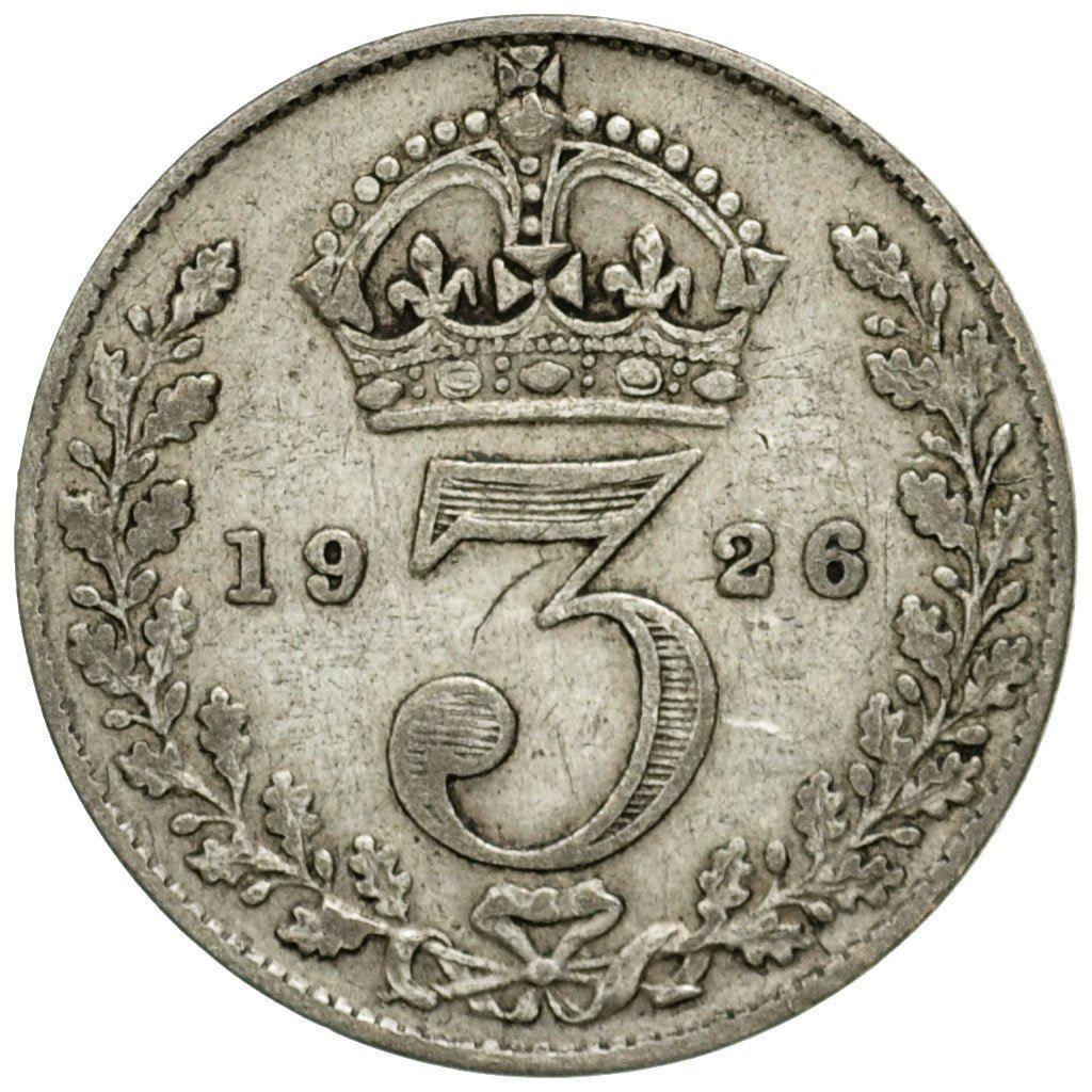 United Kingdom | 3 Pence Coin | George V | KM:813a | 1920 - 1927