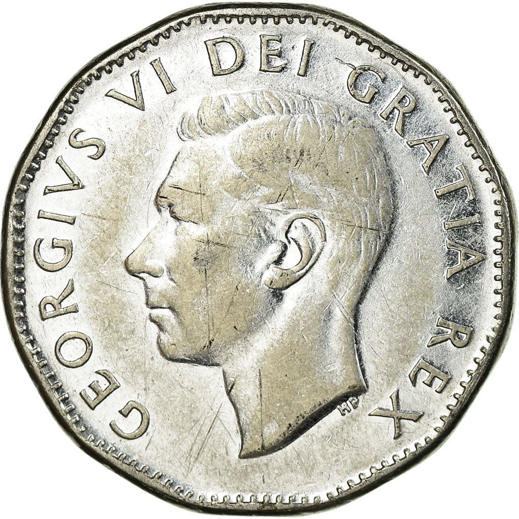 Canada | 5 Cents Coin | Chromium plated steel | steel | KM:42a | 1951-1952