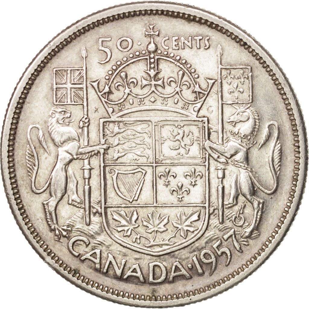 Canada | 50 Cents Coin | Silver | 1st portrait | KM:53 | 1953-1958