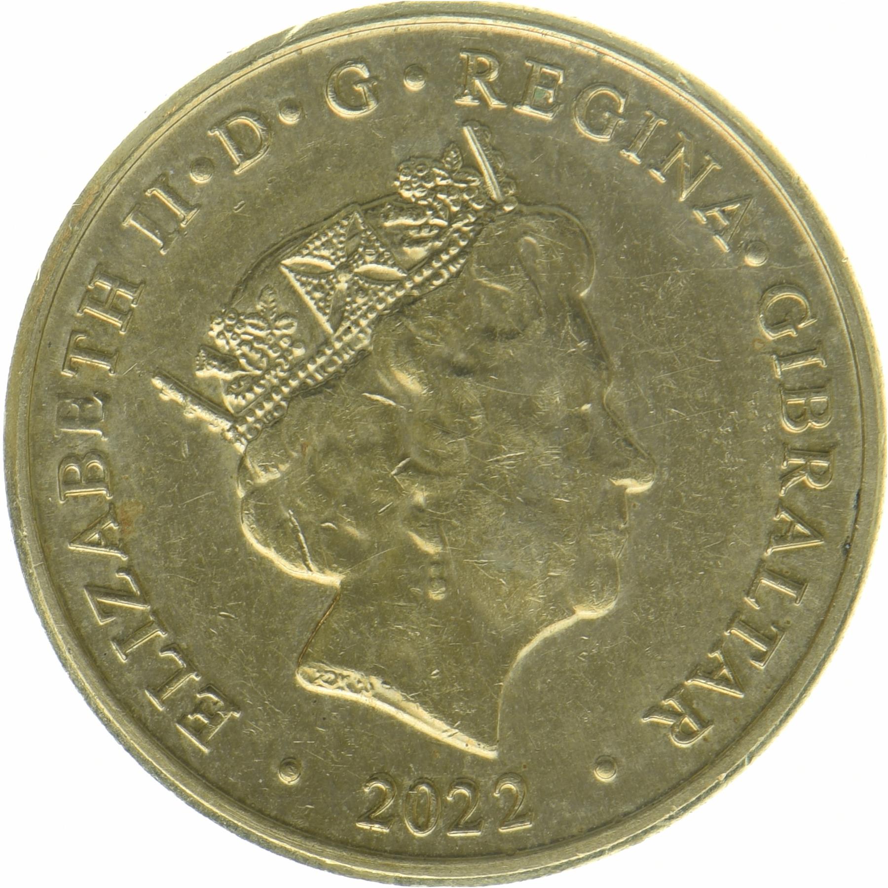 Gibraltar | 1 Pound Coin | Calpe House Award | KM:1880 | 2022