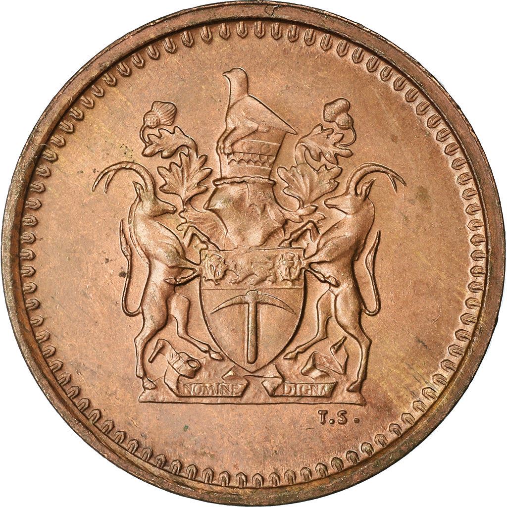 Rhodesia | 1 Cent Coin | Antelopes | Km:10 | 1970 - 1977