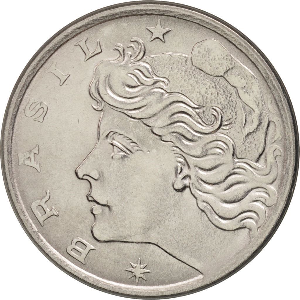 Moneta da 10 centesimi del Brasile | magnetica | KM578.1a | 1974 - 1979