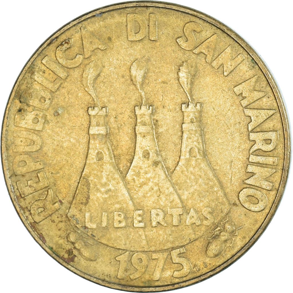 San Marino | 20 Lire Coin | FAO | Km:44 | 1975