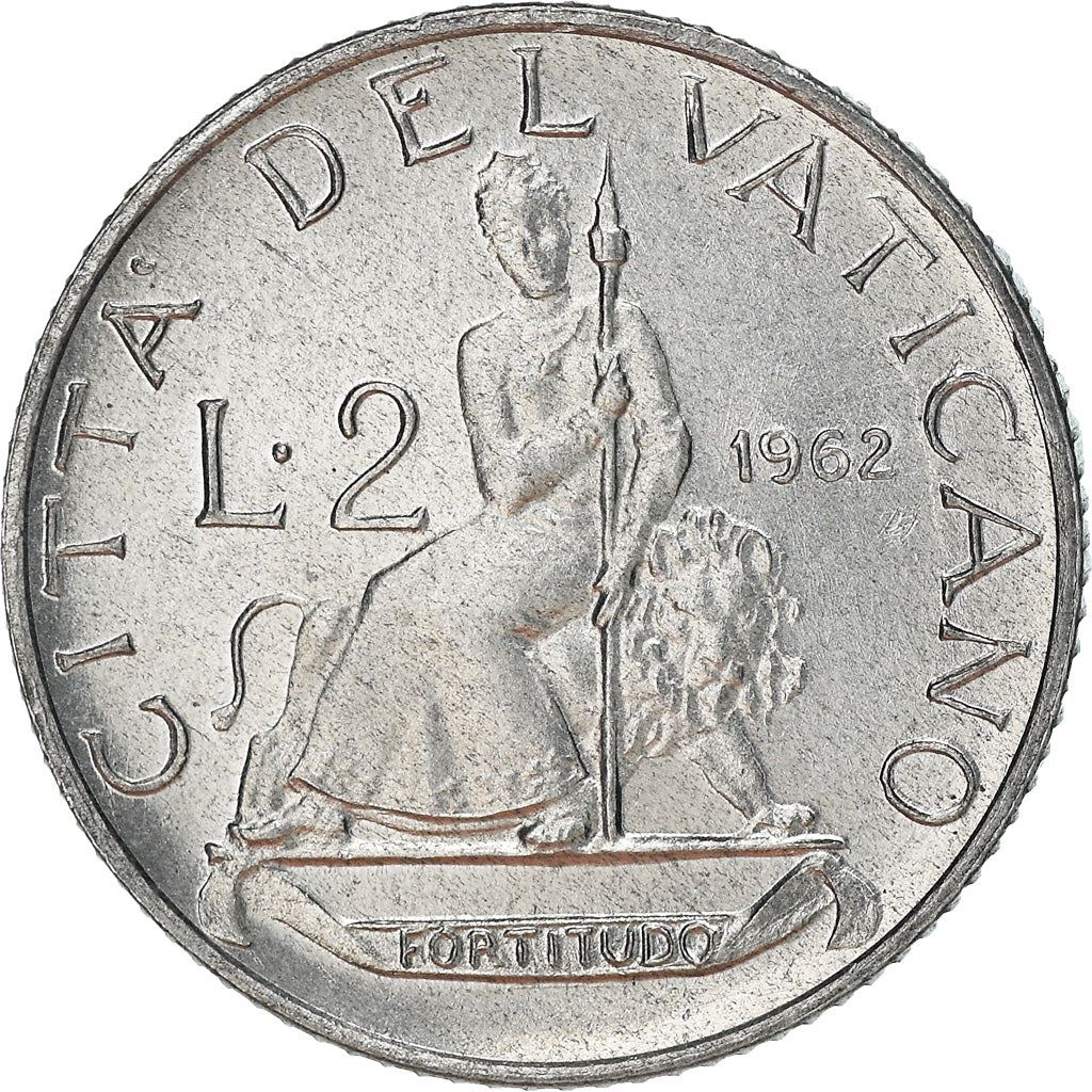 Vatican City | 2 Lire Coin | John XXIII | Km:59 | 1959 - 1962