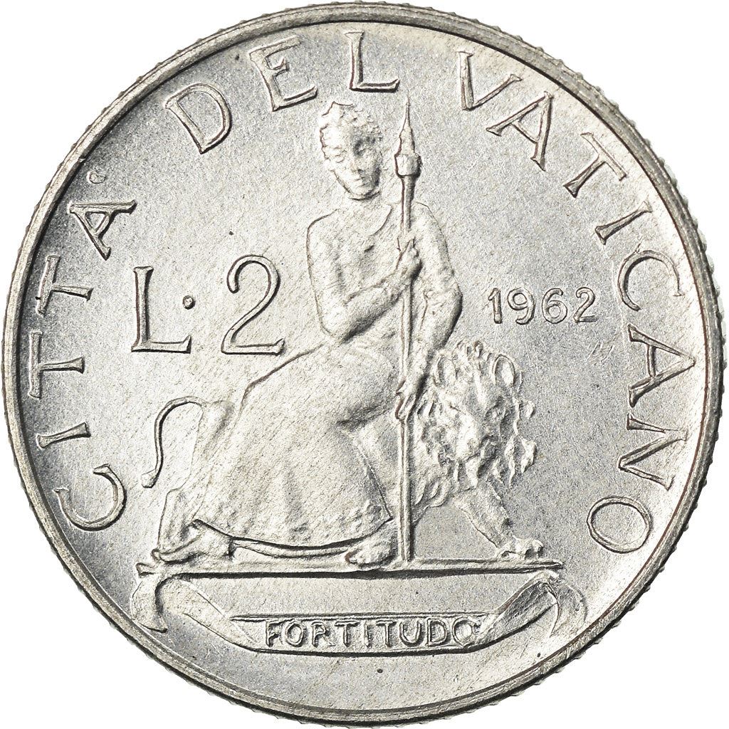 Vatican City | 2 Lire Coin | John XXIII | Km:59 | 1959 - 1962