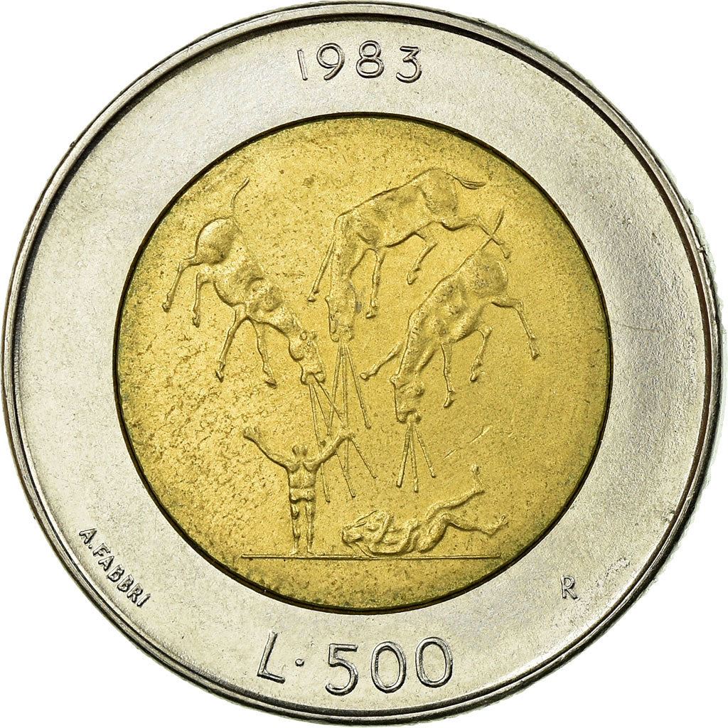 San Marino | 500 Lire Coin | Threats of nuclear war | Km:153 | 1983
