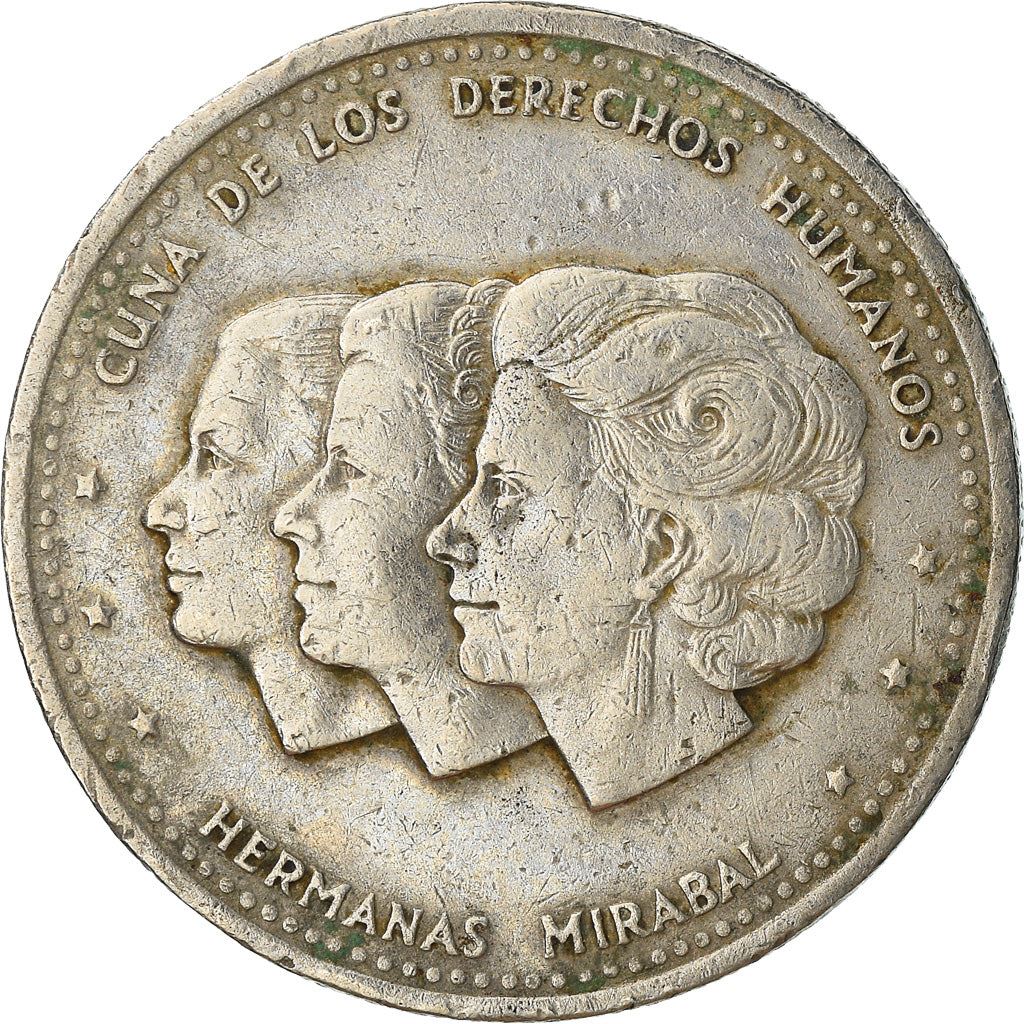 Dominican Republic 25 Centavos Coin | Mirabal Sisters | Maria Teresa | KM61 | 1983 - 1987
