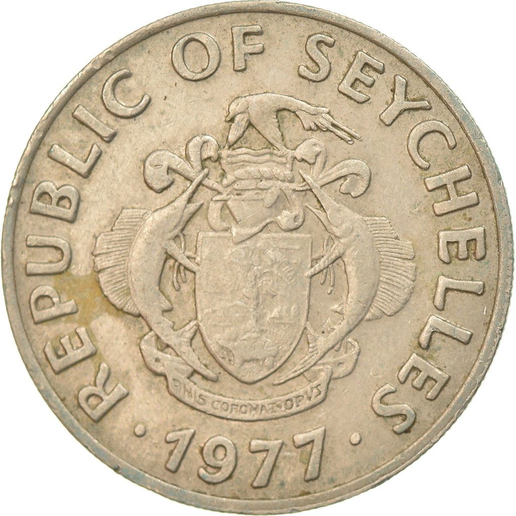Seychelles | 50 Cents Coin | Orchid Flower | Km:34 | 1977