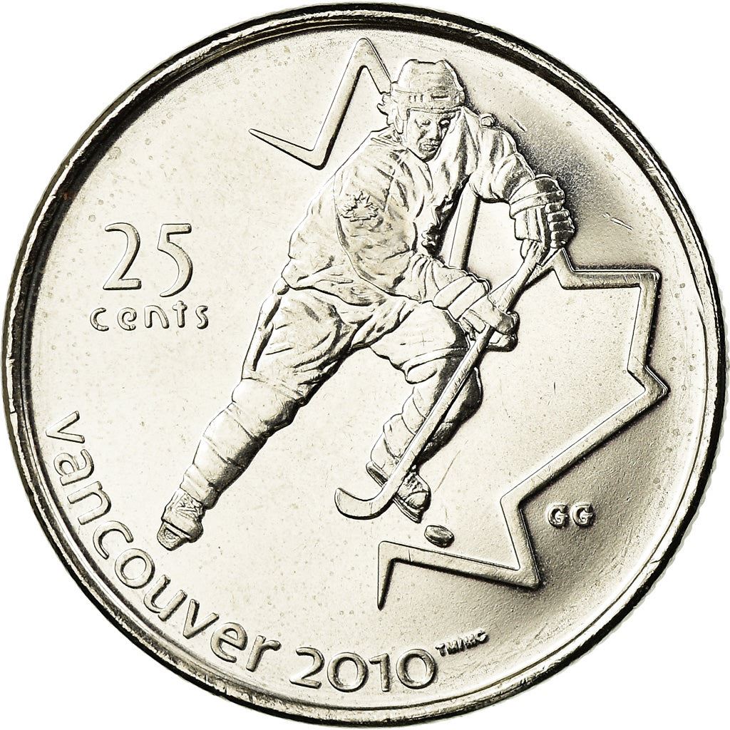 Canada | 25 cent mynt | Nikkelbelagt stål | Ishockey | KM:683 | 2007